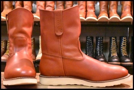 【10E 良品 15年】レッドウィング 8866 ペコス 赤茶 オロラセット プルオン クッションソール ブーツ redwing pecos HOPESMORE