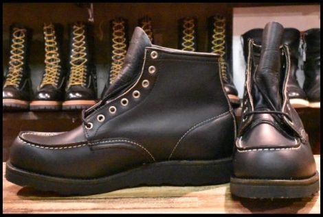 【10.5D DEAD 羽タグ 99年】レッドウイング 8137 アイリッシュセッター 黒 ブラッククローム モックトゥ ブーツ redwing HOPESMORE