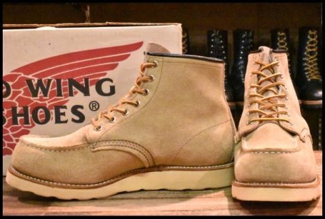 【8EE 箱付 美品 犬タグ 98年】レッドウィング 8173 スエード アイリッシュセッター タン ラフアウト ブーツ redwing HOPESMORE