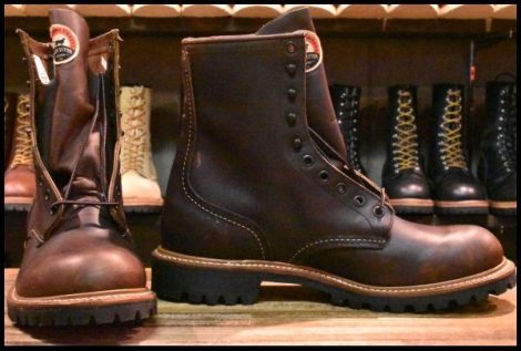 【9.5D 未使用 12年】レッドウィング 86007 茶 アイリッシュセッター ラフアンドタフ 899 レースアップ ブーツ redwing HOPESMORE