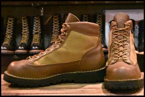 【8.5EE 良品 白タグ】Danner ダナーライト 30420X 茶 ブラウン カーキ ゴアテックス GORE-TEX 編み上げ ハイキング ブーツ HOPESMORE