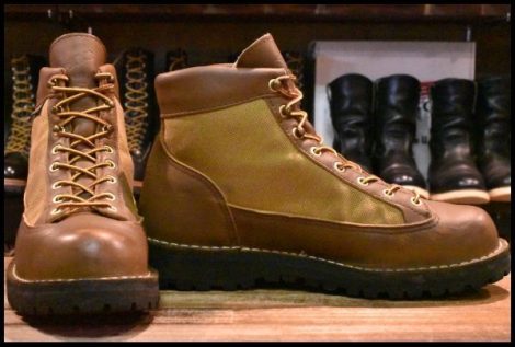 【8.5EE 良品 白タグ】Danner ダナーライト 30420X 茶 ブラウン カーキ ゴアテックス GORE-TEX 編み上げ ハイキング ブーツ HOPESMORE