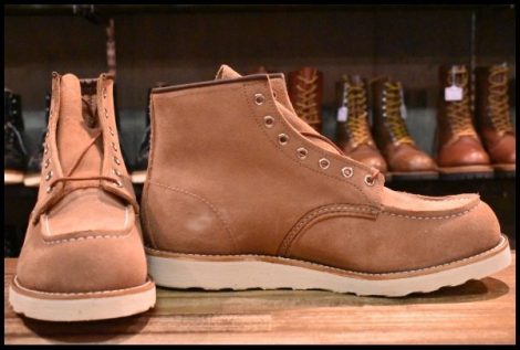 【10D 箱付 未使用 23年】レッドウィング 8208 アイリッシュセッター ダスティローズ ラフアウト ピンク ブーツ redwing HOPESMORE