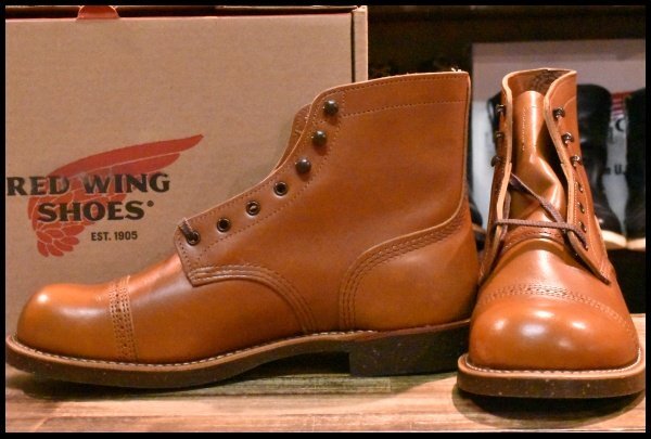 【9D 箱付 未使用 13年】レッドウィング 8011 アイアンレンジ マンソン ホワイト アッシュセトラー キャップトゥ ブーツ redwing  HOPESMORE