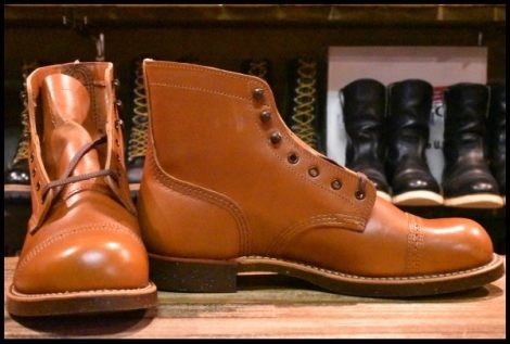 【9D 箱付 未使用 13年】レッドウィング 8011 アイアンレンジ マンソン ホワイト アッシュセトラー キャップトゥ ブーツ redwing HOPESMORE