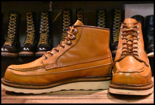 【7E 良品 14年】レッドウィング 9850 ゴールドラセット カヌーモック アイリッシュセッター レースアップ ブーツ redwing HOPESMORE