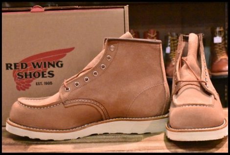 【9.5D 箱付 未使用 23年】レッドウィング 8208 アイリッシュセッター ダスティローズ ラフアウト ピンク ブーツ redwing HOPESMORE