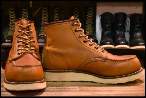 【7.5D 良品 サイド羽タグ 99年】レッドウィング 875 アイリッシュセッター 茶 オロイジナル モックトゥ ブーツ redwing HOPESMORE