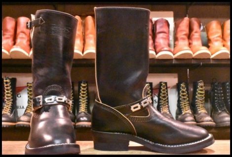 【8D 箱付 美品 リミテッド 限定 23年】WESCO ウエスコ カスタムボス エンジニア ホースハイド 11インチハイト ブーツ HOPESMORE
