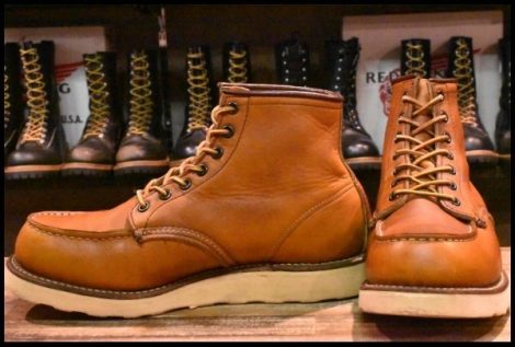 【8.5D 良品 サイド羽タグ 99年】レッドウィング 875 アイリッシュセッター 茶 オロイジナル モックトゥ ブーツ redwing HOPESMORE