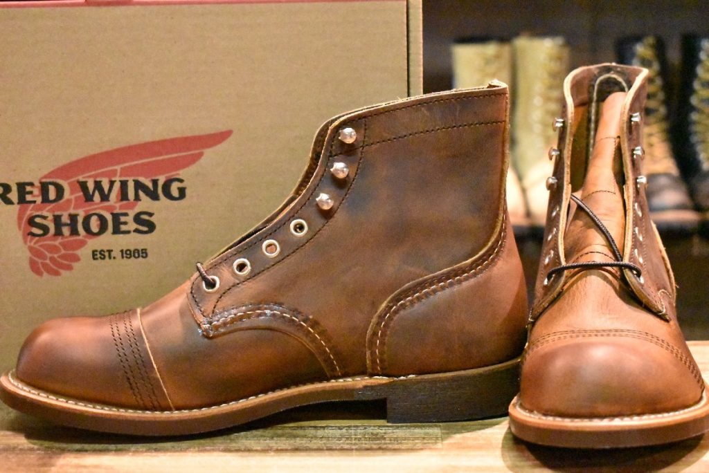 【7D 箱付 未使用 22年】レッドウィング 8085 アイアンレンジャー カッパーラフ＆タフ 茶 アイアンレンジ ブーツ redwing HOPESMORE