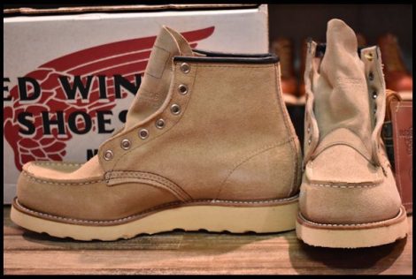 【7E 箱付 DEAD 犬タグ 99年】レッドウィング 8173 スエード アイリッシュセッター タン ラフアウト モックトゥ ブーツ redwing HOPESMORE