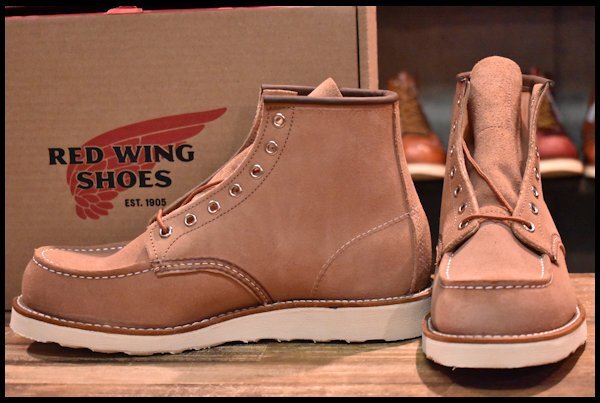 【8.5D 箱付 未使用 23年】レッドウィング 8208 アイリッシュセッター ダスティローズ ラフアウト ピンク ブーツ redwing HOPESMORE