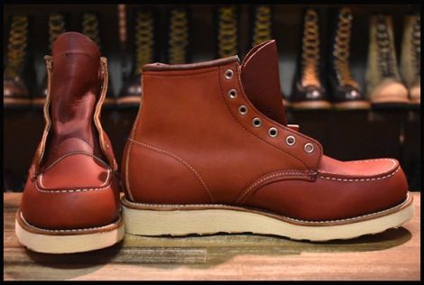 【9E 箱付 DEAD 犬タグ 97年】レッドウィング 8875 アイリッシュセッター 赤茶 オロラセット モックトゥ ブーツ redwing HOPESMORE