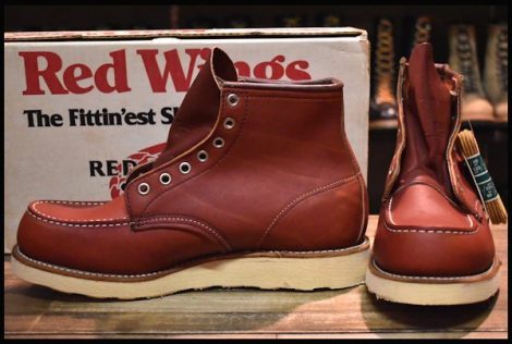 【9E 箱付 DEAD 犬タグ 97年】レッドウィング 8875 アイリッシュセッター 赤茶 オロラセット モックトゥ ブーツ redwing HOPESMORE