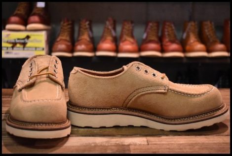 【6.5D 箱付 試着程度 13年】レッドウィング 8097 スエード オックスフォード ラフアウト モック 短靴 ブーツ 8105 redwing HOPESMORE