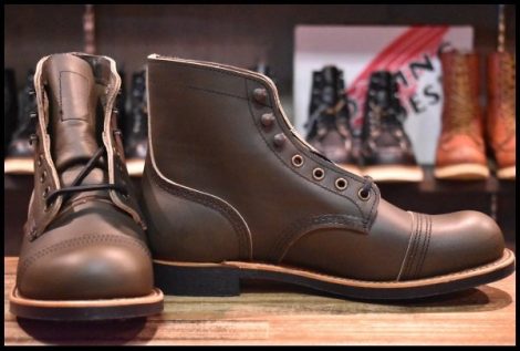 【7.5D 箱付 未使用 24年】レッドウィング 8078 アイアンレンジャー グリーン アルパイン ポーテージ 緑 ブーツ redwing HOPESMORE