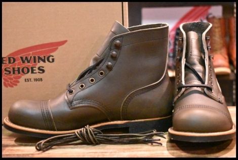 【7D 箱付 未使用 24年】レッドウィング 8078 アイアンレンジャー グリーン アルパイン ポーテージ キャップトゥ ブーツ redwing HOPESMORE