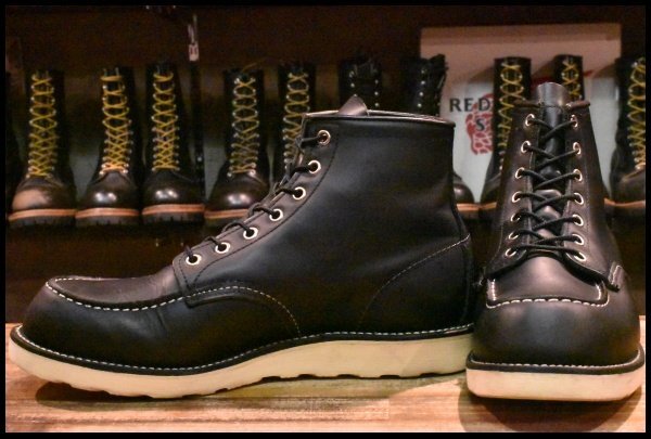 9.5E 良品 10年】レッドウィング 8179 アイリッシュセッター 黒 