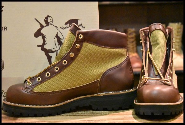 【9EE 箱付 未使用 白タグ】Danner ダナーライト リバイバル 80660 ブラウン カーキ ゴアテックス 復刻 REVIVAL GORE-TEX ブーツ HOPESMORE