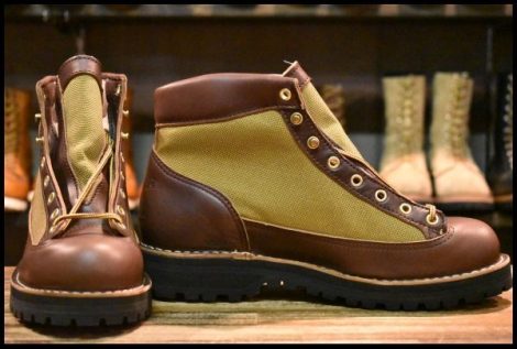 【9EE 箱付 未使用 白タグ】Danner ダナーライト リバイバル 80660 ブラウン カーキ ゴアテックス 復刻 REVIVAL GORE-TEX ブーツ HOPESMORE