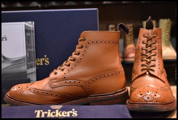 Tricker'sトリッカーズ カントリーブーツ エイコン アンティーク UK7