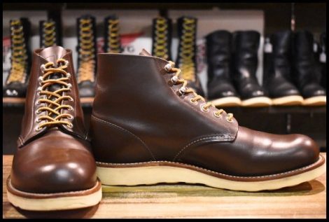 【10D 良品 10年】レッドウィング 8134 アイリッシュセッター ブラウン チョコレート クローム プレーントゥ ブーツ redwing HOPESMORE