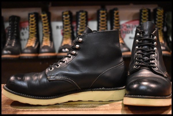 8.5D 良品 羽タグ 00年】レッドウィング 8165 アイリッシュセッター 黒 ブラッククローム プレーントゥ ブーツ redwing  HOPESMORE – HOPESMORE｜ホープスモア オンラインショップ