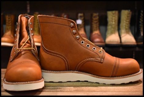 【7.5D 箱付 未使用 23年】レッドウィング 8089 アイアンレンジャー オロレガシー 茶 編み上げ レースアップ ブーツ redwing HOPESMORE