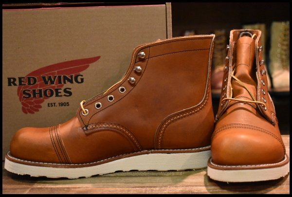 【8D 箱付 未使用 23年】レッドウィング 8089 アイアンレンジャー オロレガシー 茶 編み上げ レースアップ ブーツ redwing  HOPESMORE