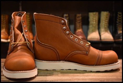 【7D 箱付 未使用 23年】レッドウィング 8089 アイアンレンジャー オロレガシー 茶 編み上げ レースアップ ブーツ redwing HOPESMORE