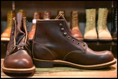 【8D 箱付 未使用 23年】レッドウィング 3340 ブラックスミス ブラウン ブライアー オイルスリックレザー 茶 ブーツ redwing HOPESMORE