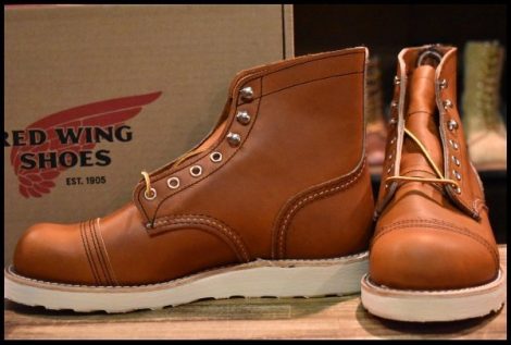 【7D 箱付 未使用 23年】レッドウィング 8089 アイアンレンジャー オロレガシー 茶 編み上げ レースアップ ブーツ redwing HOPESMORE