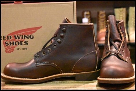 【8D 箱付 未使用 23年】レッドウィング 3340 ブラックスミス ブラウン ブライアー オイルスリックレザー 茶 ブーツ redwing HOPESMORE