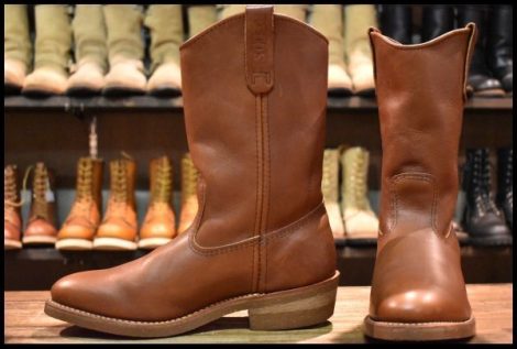 【8.5E 良品 17年】レッドウィング 8845 ペコス 茶 ブラウン シガーリタン ロング ブーツ redwing pecos HOPESMORE