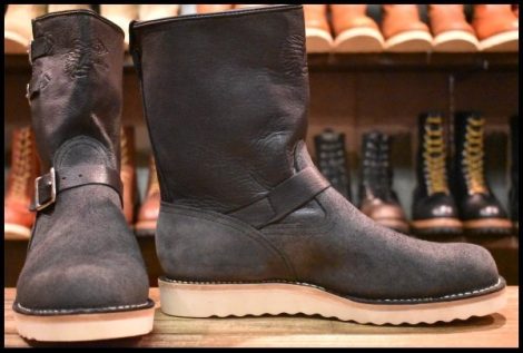 【9.5D 箱付 未使用 リミテッドエディション 16年】WESCO ウエスコ カスタムボス GOATSKIN ゴートスキン ブラック スエード HOPESMORE