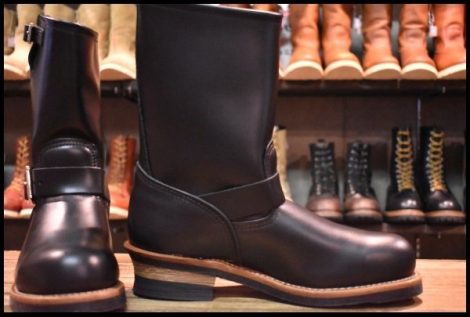 【8D 未使用 20年】レッドウィング 2268 エンジニア 黒 ブラッククローム スチールトゥ ブーツ redwing HOPESMORE