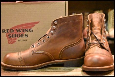 【8D 箱付 未使用 20年】レッドウィング 8085 アイアンレンジャー カッパーラフ＆タフ アイアンレンジ 編み上げ ブーツ redwing HOPESMORE