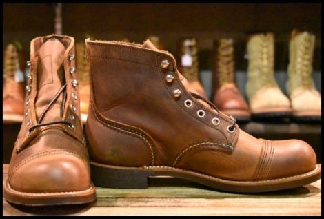 【8D 箱付 未使用 20年】レッドウィング 8085 アイアンレンジャー カッパーラフ＆タフ アイアンレンジ 編み上げ ブーツ redwing HOPESMORE