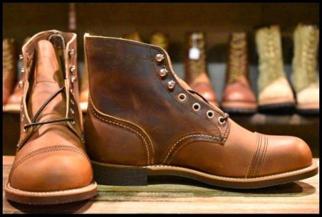 【7.5D 箱付 未使用 23年】レッドウィング 8085 アイアンレンジャー カッパーラフ＆タフ 茶 アイアンレンジ ブーツ redwing HOPESMORE