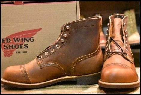 【7.5D 箱付 未使用 23年】レッドウィング 8085 アイアンレンジャー カッパーラフ＆タフ 茶 アイアンレンジ ブーツ redwing HOPESMORE