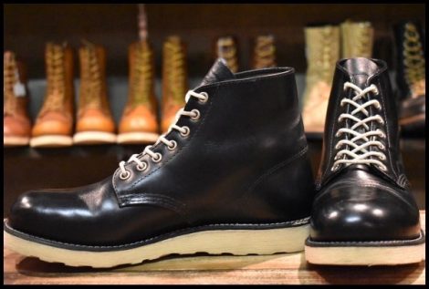 【8.5D 良品 FREAK’S STORE別注 17年】レッドウィング 8823 アイリッシュセッター 黒 ガラスレザー ブラック ブーツ redwing HOPESMORE