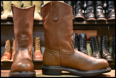 【7.5D 美品 09年】レッドウィング 2231 ペコス 茶 スーパーソール スチールトゥ 8159 1155 ブーツ redwing pecos HOPESMORE