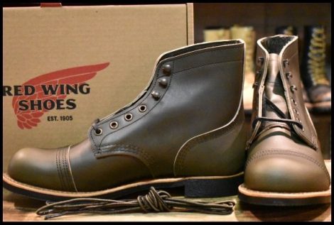 【8D 箱付 未使用 24年】レッドウィング 8078 アイアンレンジャー グリーン アルパイン ポーテージ 緑 ブーツ redwing HOPESMORE