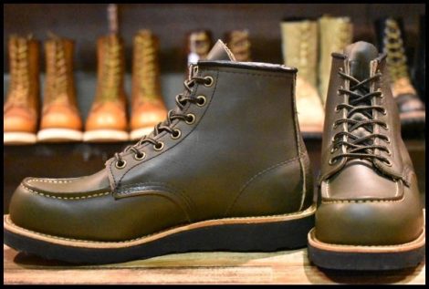 【7D 美品 23年】レッドウィング 8828 アルパインポーテージ 深緑 アイリッシュセッター モックトゥ ブーツ redwing HOPESMORE