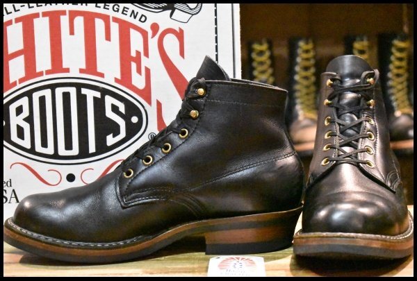 箱付 ホワイツ 2332C セミドレス ブラック レースアップ シングル