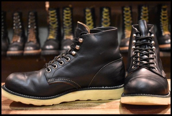 RED WING】茶芯 羽タグ 廃盤8165 炙ら 7D 黒 アイリッシュセッター