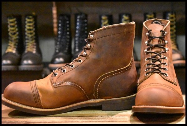 【9D 美品 23年】レッドウィング 8085 アイアンレンジャー ブラウン カッパーラフ＆タフ アイアンレンジ ブーツ redwing HOPESMORE