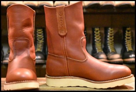 【5D 美品 06年】レッドウィング 8866 ペコス 赤茶 オロラセット プルオン クッションソール ブーツ redwing pecos HOPESMORE