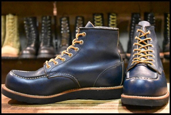 【9E 良品 14年】レッドウィング 8853 アイリッシュセッター インディゴ ポーテージ ネイビー 青 モックトゥ ブーツ redwing  HOPESMORE